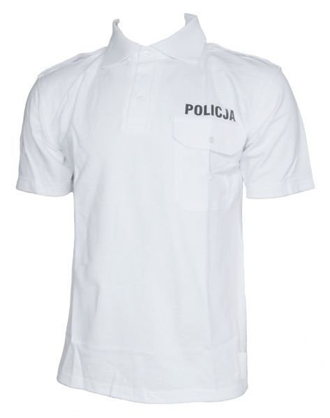 Koszulka polo biała Policji SORTMUND