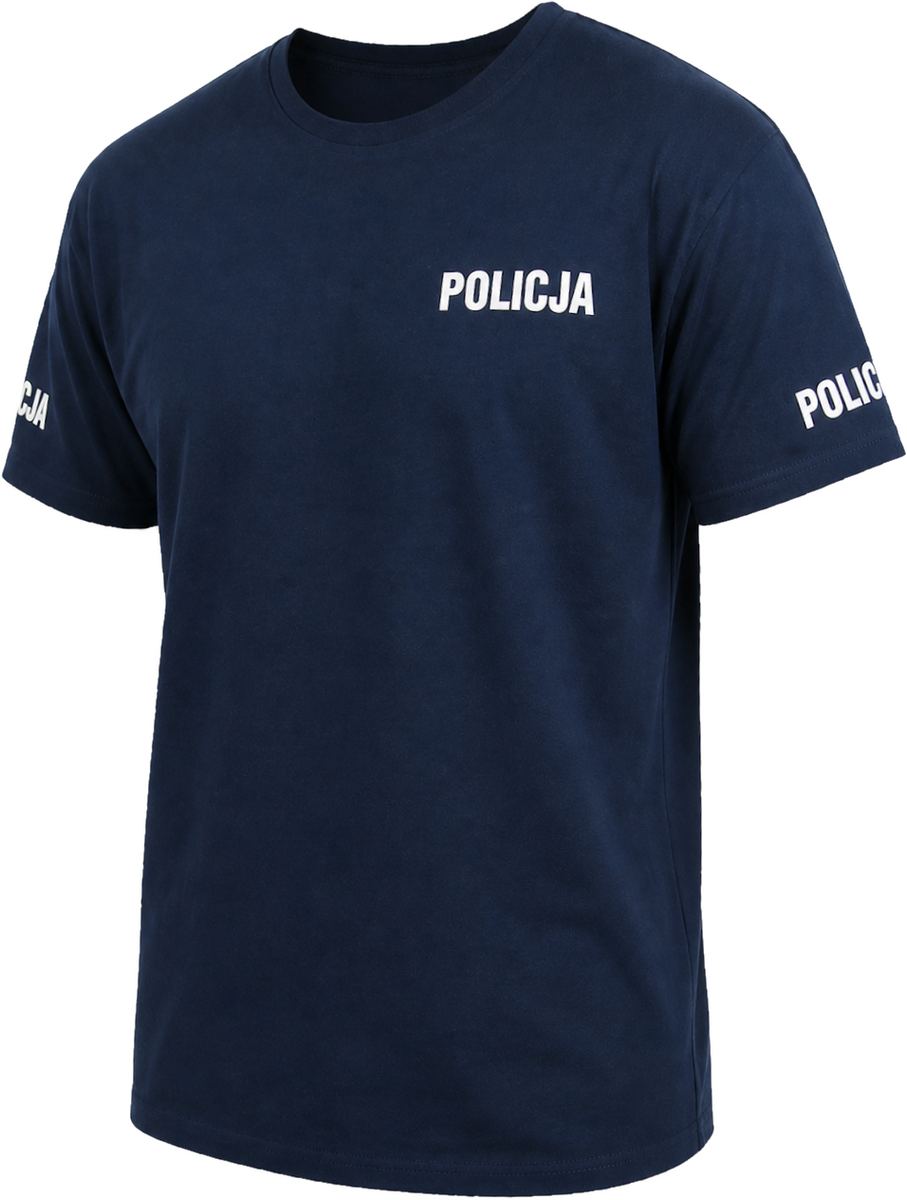 T-shirt granatowy Policji - męski SORTMUND