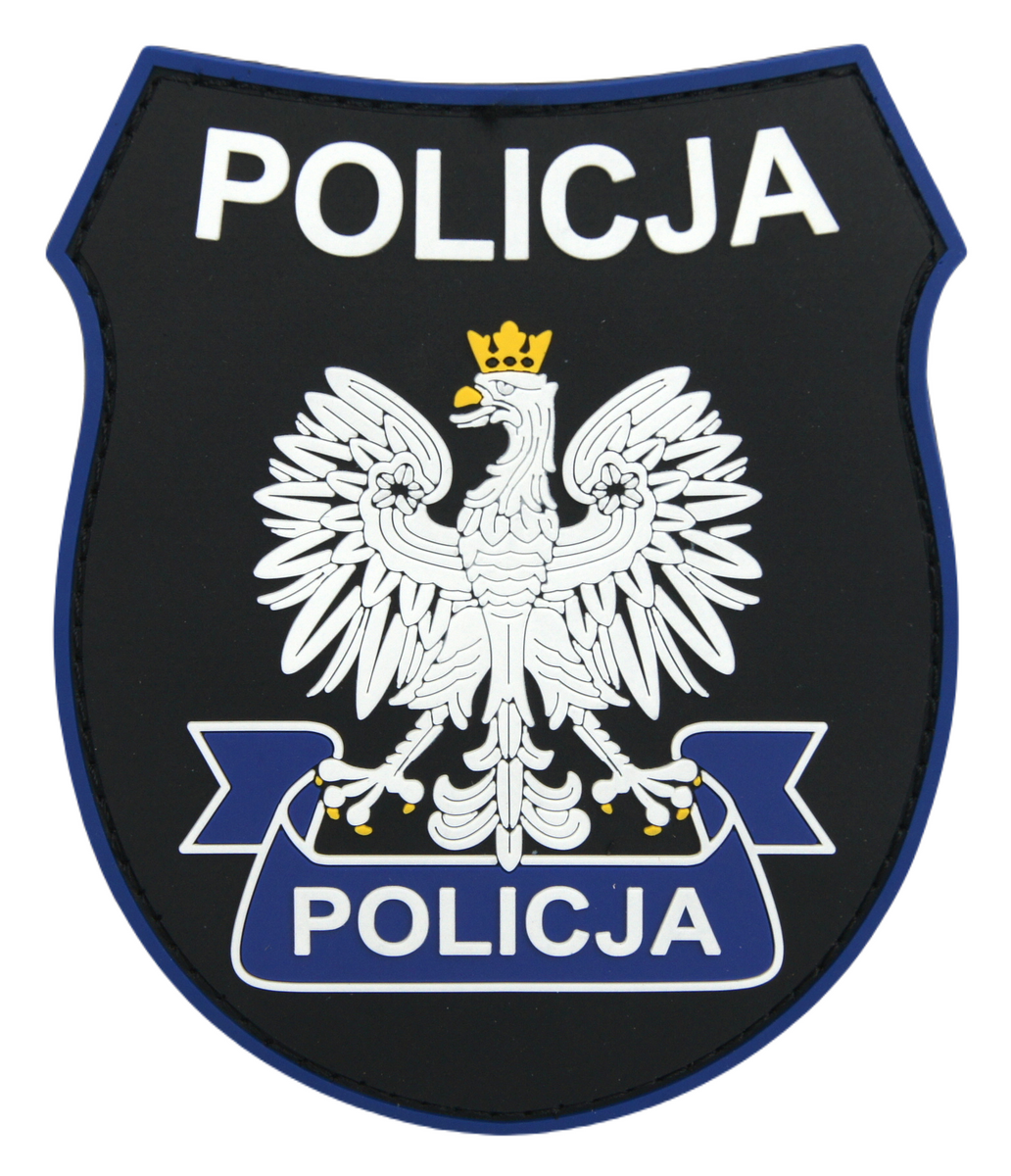Emblemat Policji PVC 3D uniwersalny SORTMUND
