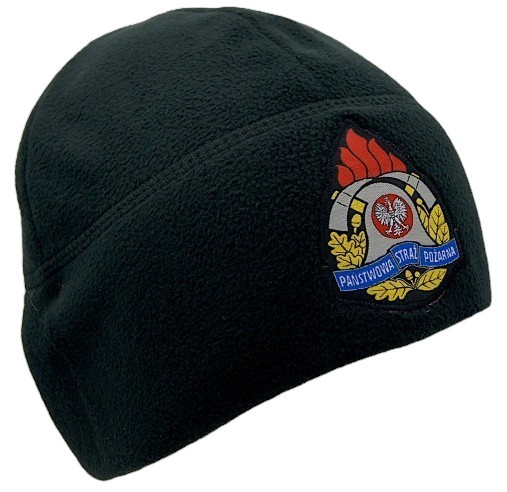 Czapka polarowa z logo PSP - czarna SORTMUND