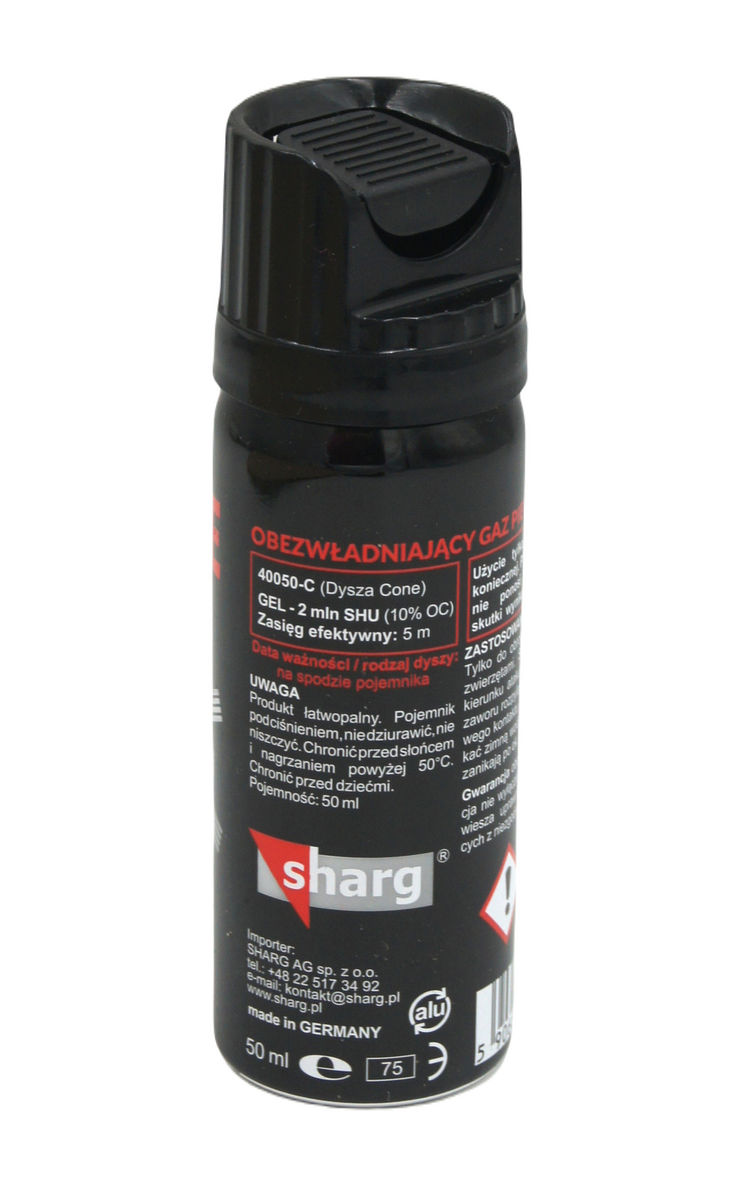 Gaz pieprzowy Nato Defense żel - czarny 50 ml