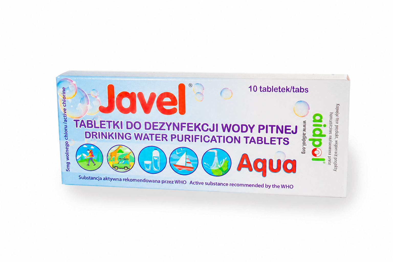 Tabletki do odkażania wody Javel Aqua 10 szt. (BUJAT10) JAICO D.P.N.V.