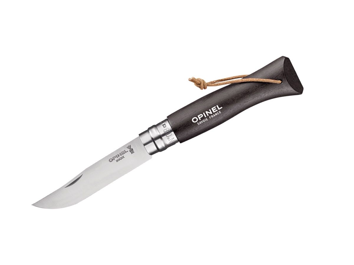 Scyzoryk Opinel Tradition N08 Baroudeur, czarno-brązowy