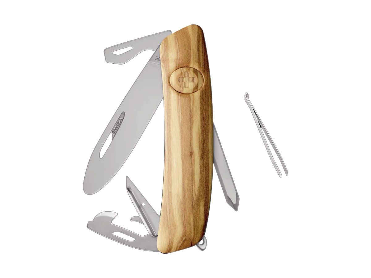 Swiza J04R AM Junior Wood Olive (KNR.0047.6310) Scyzoryk