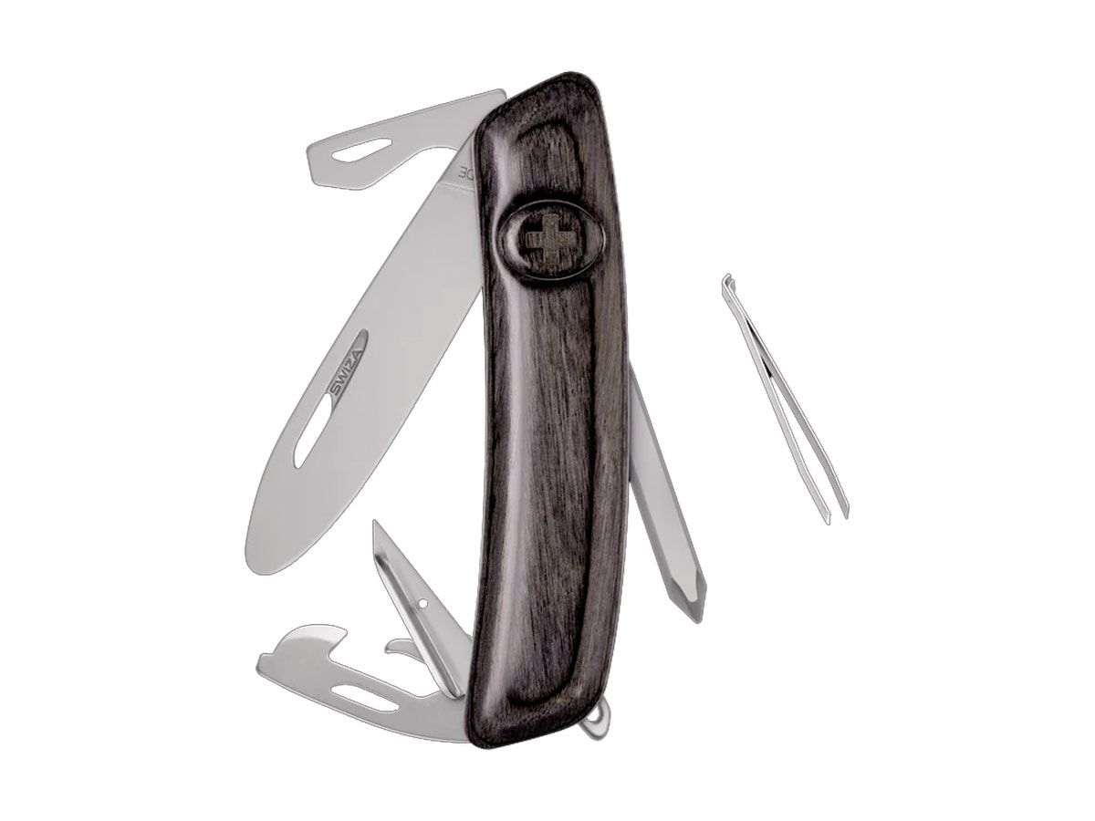 Swiza J04R AM Junior Laminate Black (KNR.0047.6510) Scyzoryk