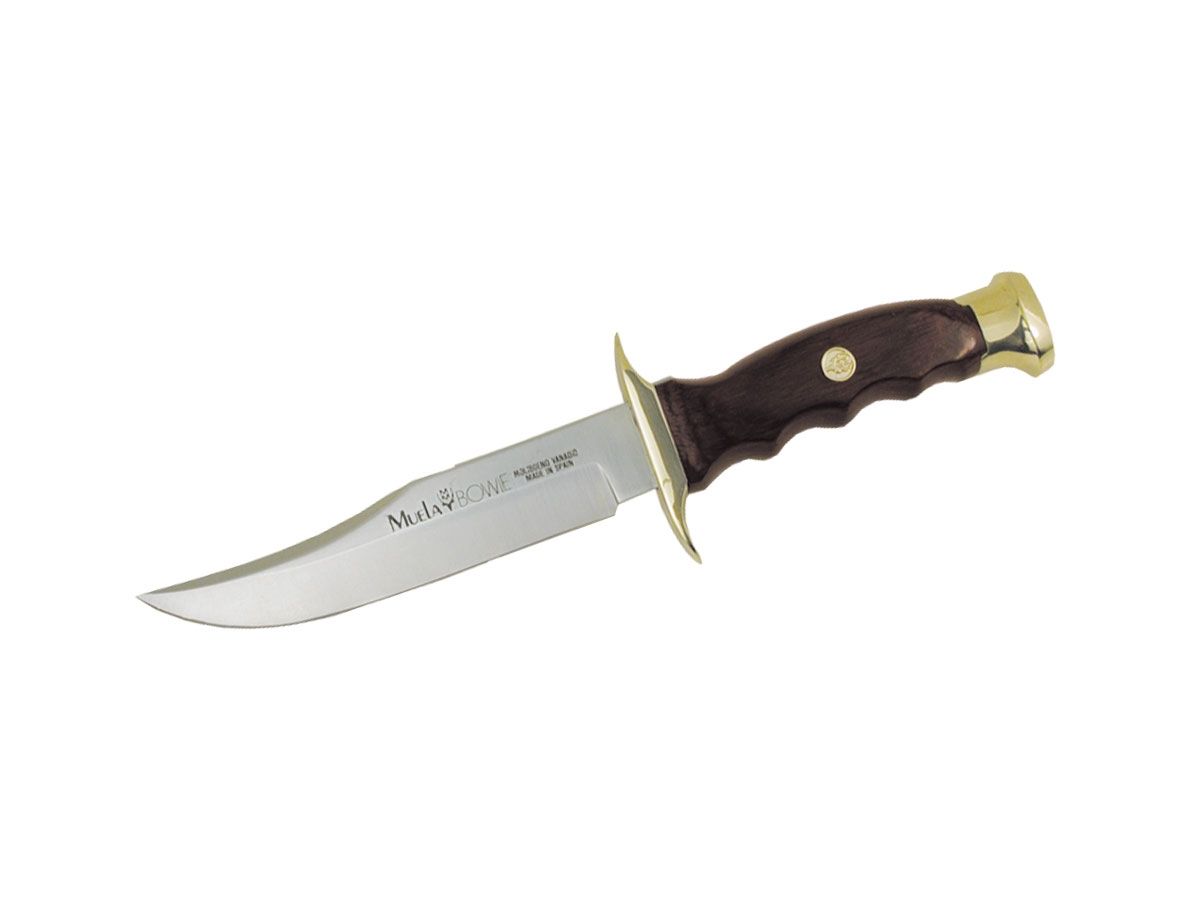 Nóż stały Muela BOWIE, drewno warstwowe (Pakkawood), dł. ostrza 14 cm