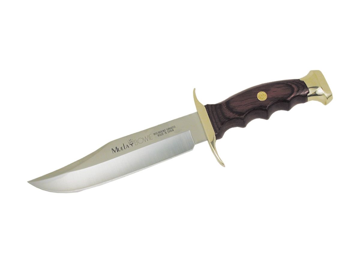 Nóż stały Muela BOWIE, drewno warstwowe (Pakkawood), dł. ostrza 18 cm