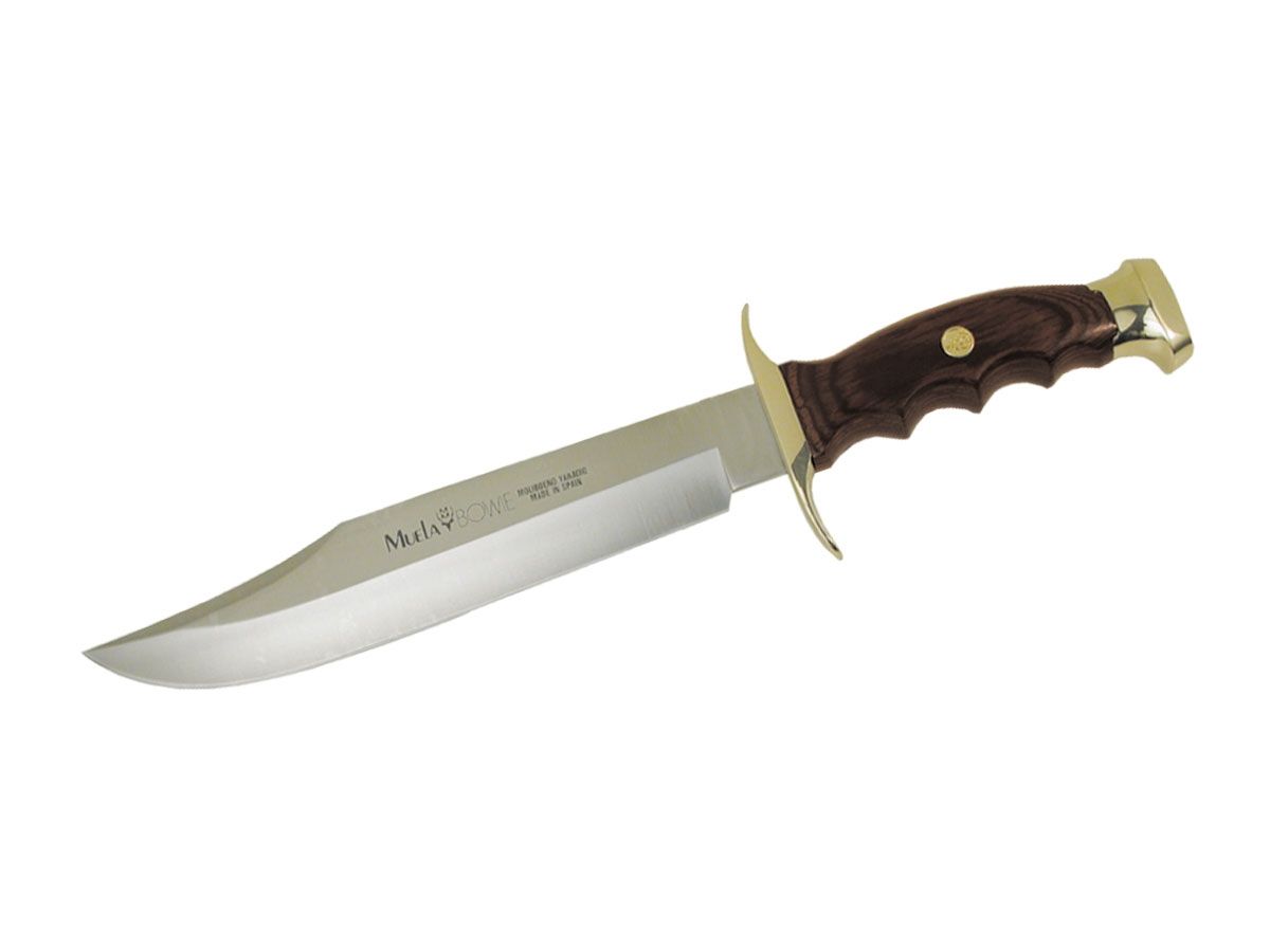 Nóż stały Muela BOWIE, drewno warstwowe (Pakkawood), dł. ostrza 22 cm