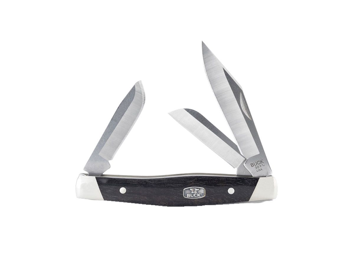 Buck Stockman Ebony 420HC 301BRS2-B Nóż składany 17,2 cm