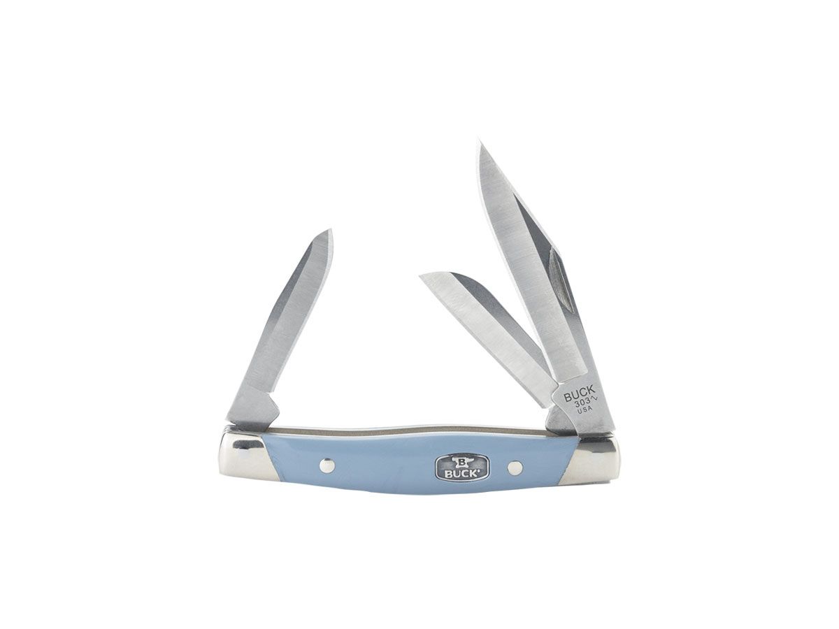Buck Cadet Blue Acetal Copolymer 420HC 303BLS-B Nóż składany stal 420HC