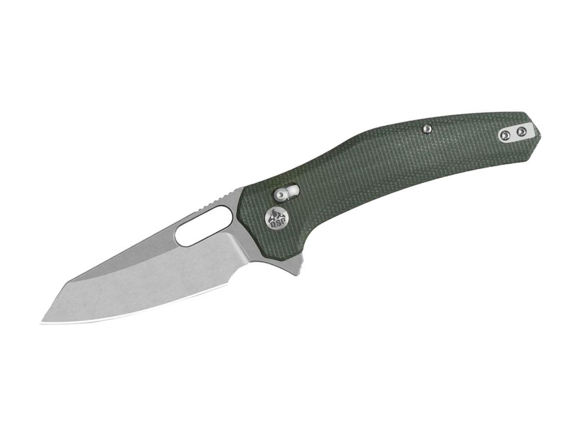 QSP Emu Micarta Stw QS164-B1 Green Nóż składany 19,6 cm QSP KNIFE