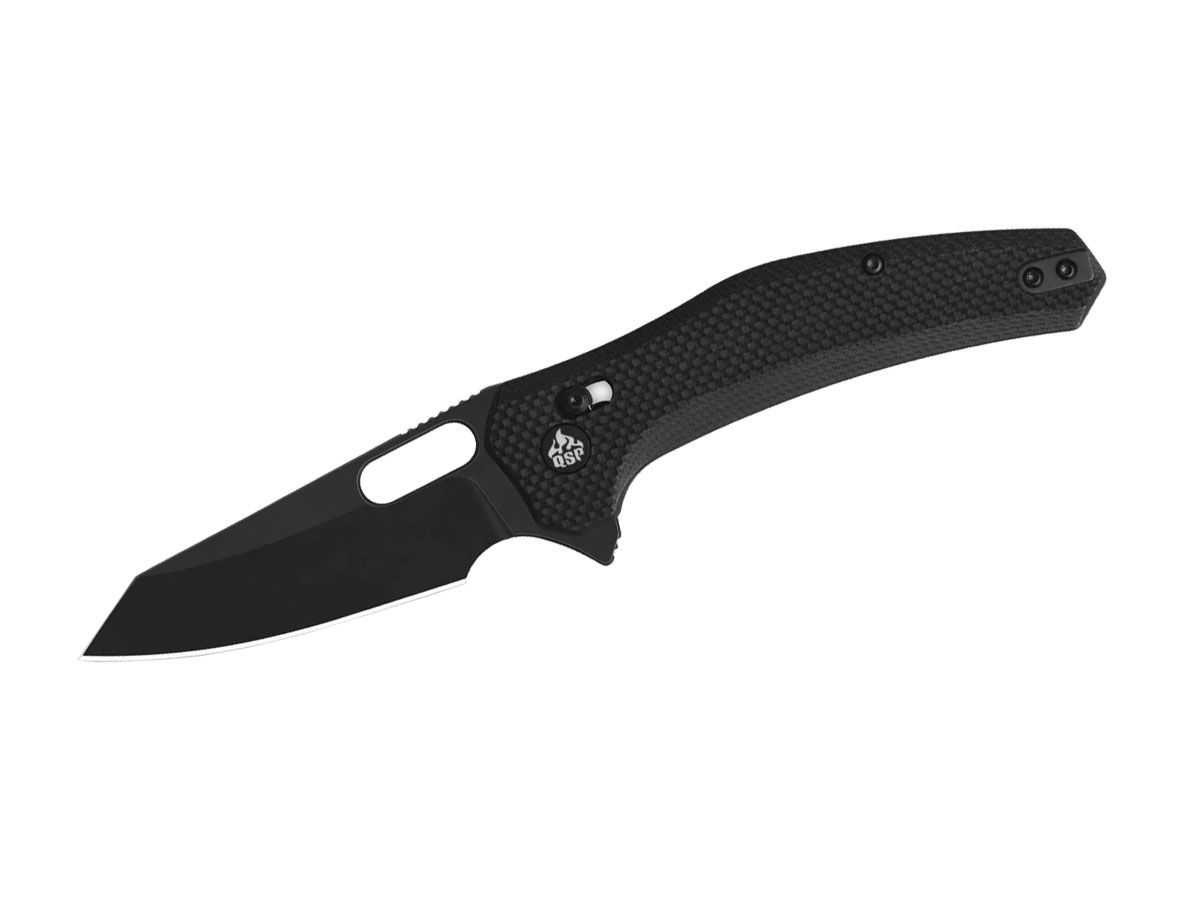 QSP Emu G-10 Blk QS164-C2 Black Coarse Nóż składany 19,6 cm QSP KNIFE