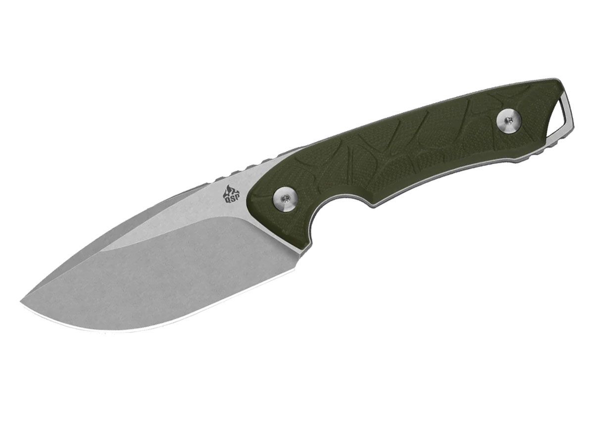 QSP Tiny Tot G-10 Stw QS169-B1 OD Green Nóż stały 21,1 cm QSP KNIFE