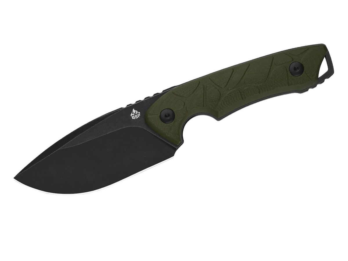 QSP Tiny Tot G-10 Stw Blk QS169-B2 OD Green Nóż stały 21,1 cm QSP KNIFE
