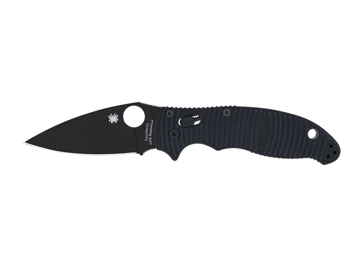Spyderco Manix 2 Salt G-10 Black CPM Magnacut Plain C101GMCBKP2 Nóż