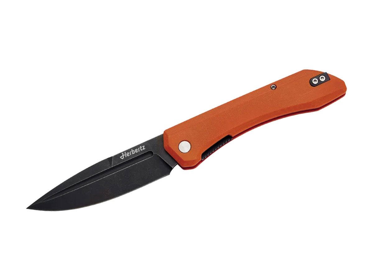 CJH Herbertz Folding Orange Micarta 10001084 Nóż składany stal D2 Steel