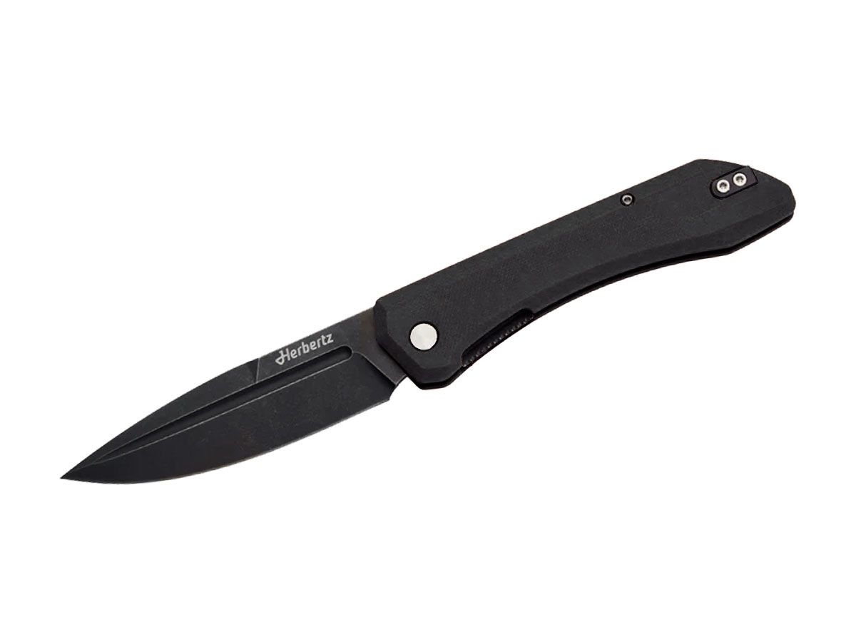 CJH Herbertz Folding Black Micarta 10001085 Nóż składany stal D2 Steel