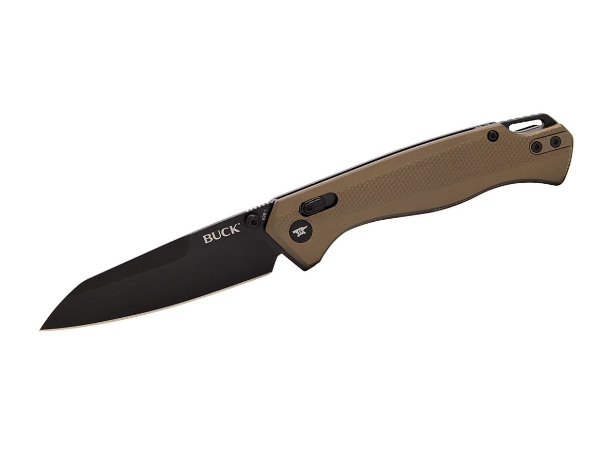 Buck Ferrox Bronze Blk Blade 0698BRS-B Nóż składany stal D2 Tool Steel