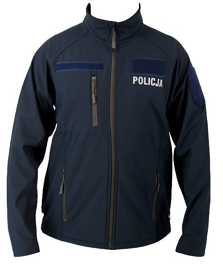 Kurtka Softshell Policji, z rzepami i zamkami SORTMUND