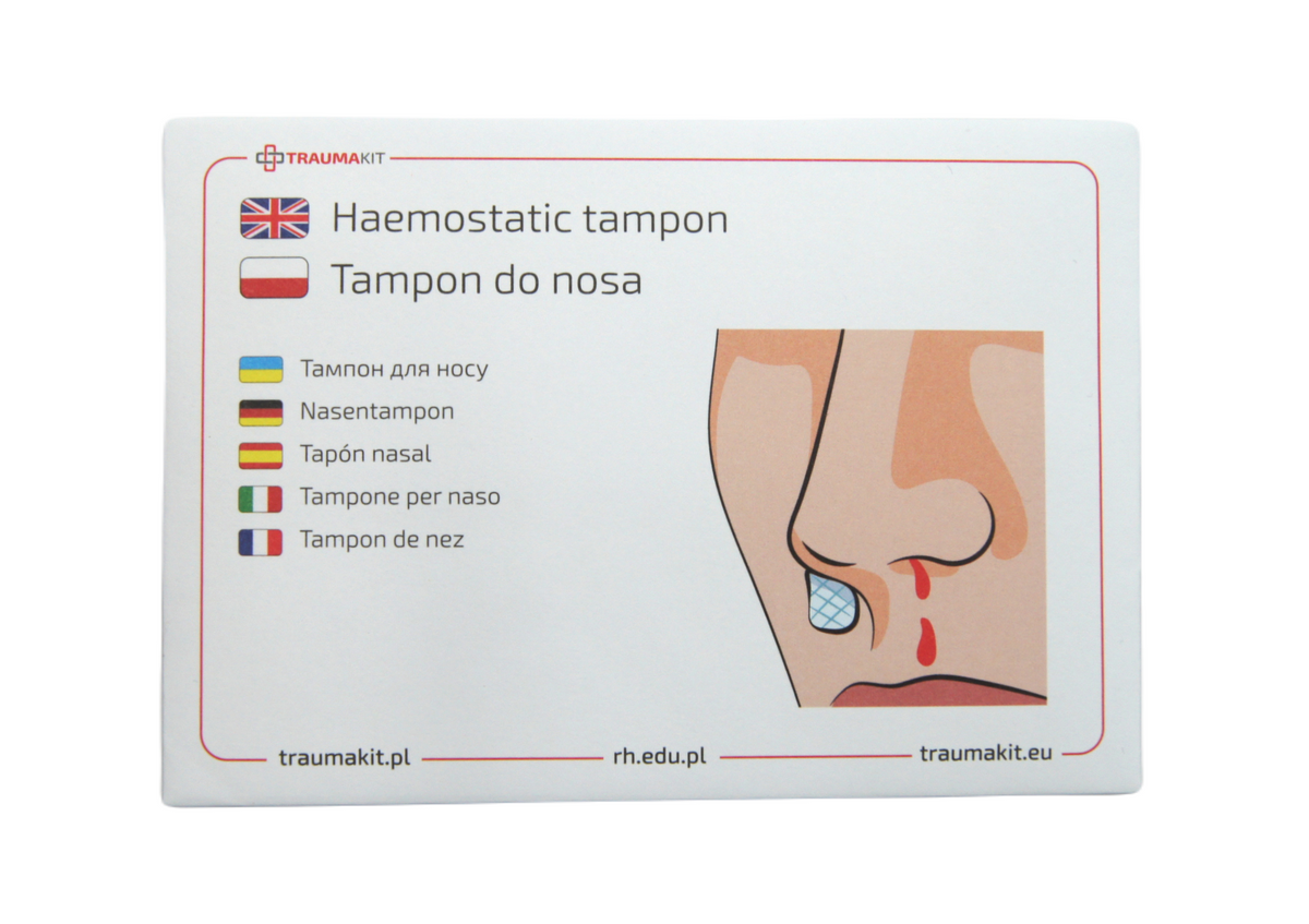 Tampon do tamowania krwotoków z nosa, Stop Hemo TRAUMAKIT