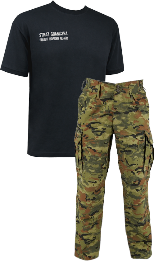 ZESTAW: T-shirt i Spodnie polowe Straży Granicznej SORTMUND