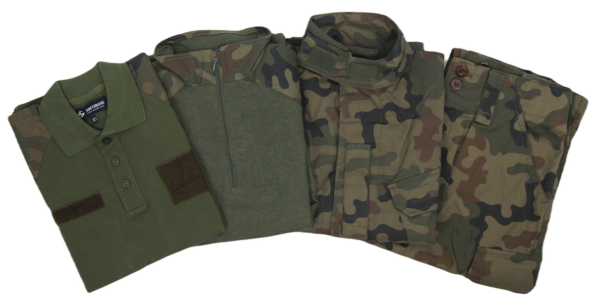 Zestaw polowy: Mundur + Koszulka polo + Combat Shirt