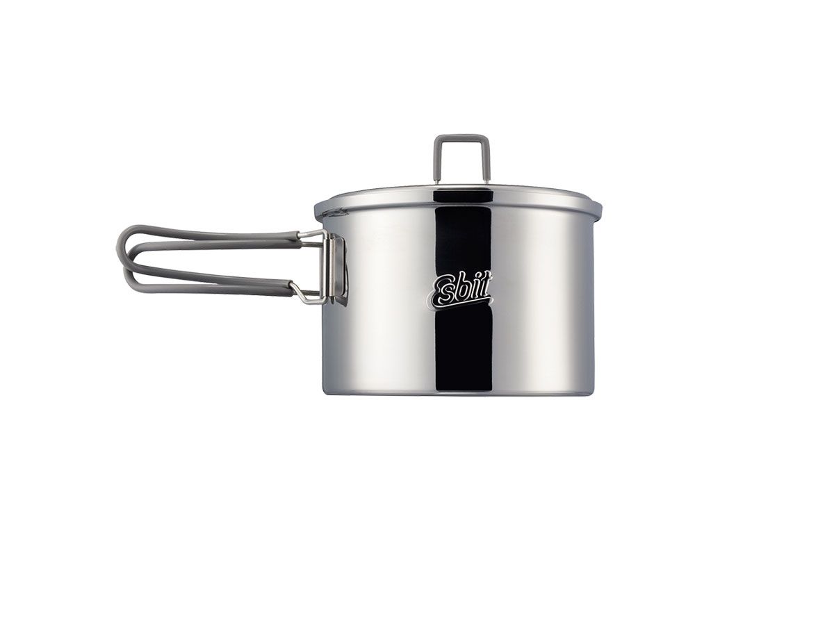 Esbit Camping Pot W/Lid Hanger 1600ml Stainless Steel Naczynie turystyczne