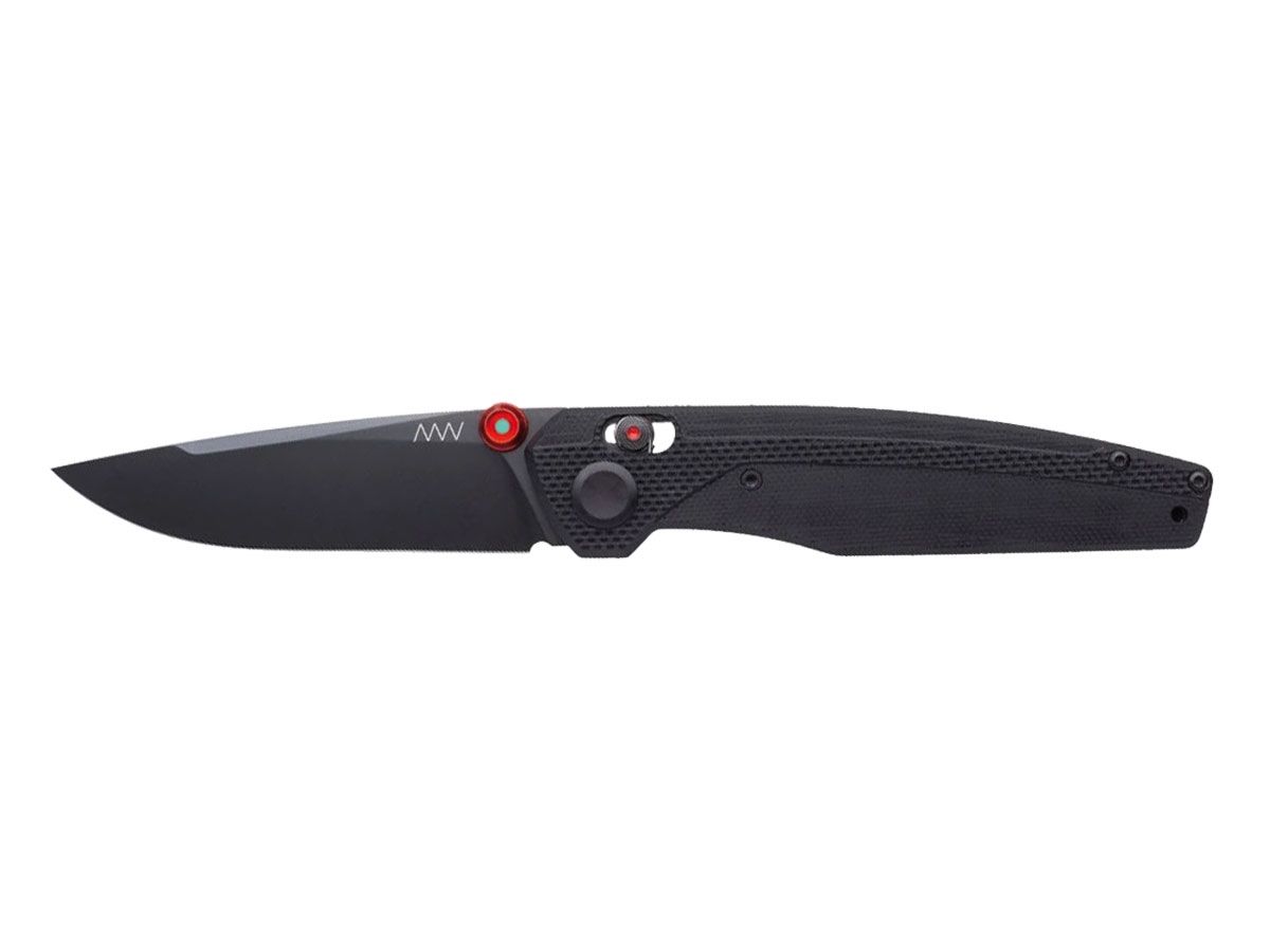 ANV Knives A200 BB DLC Sandvik G10 Black / Alock ANVA200-005 Nóż składany