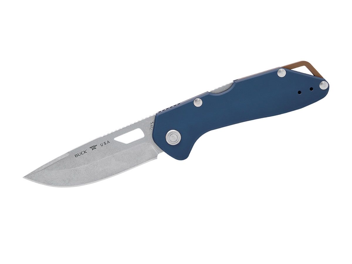 Buck Mustang Dark Blue Anodized 724BLS1 Nóż składany 19,5 cm