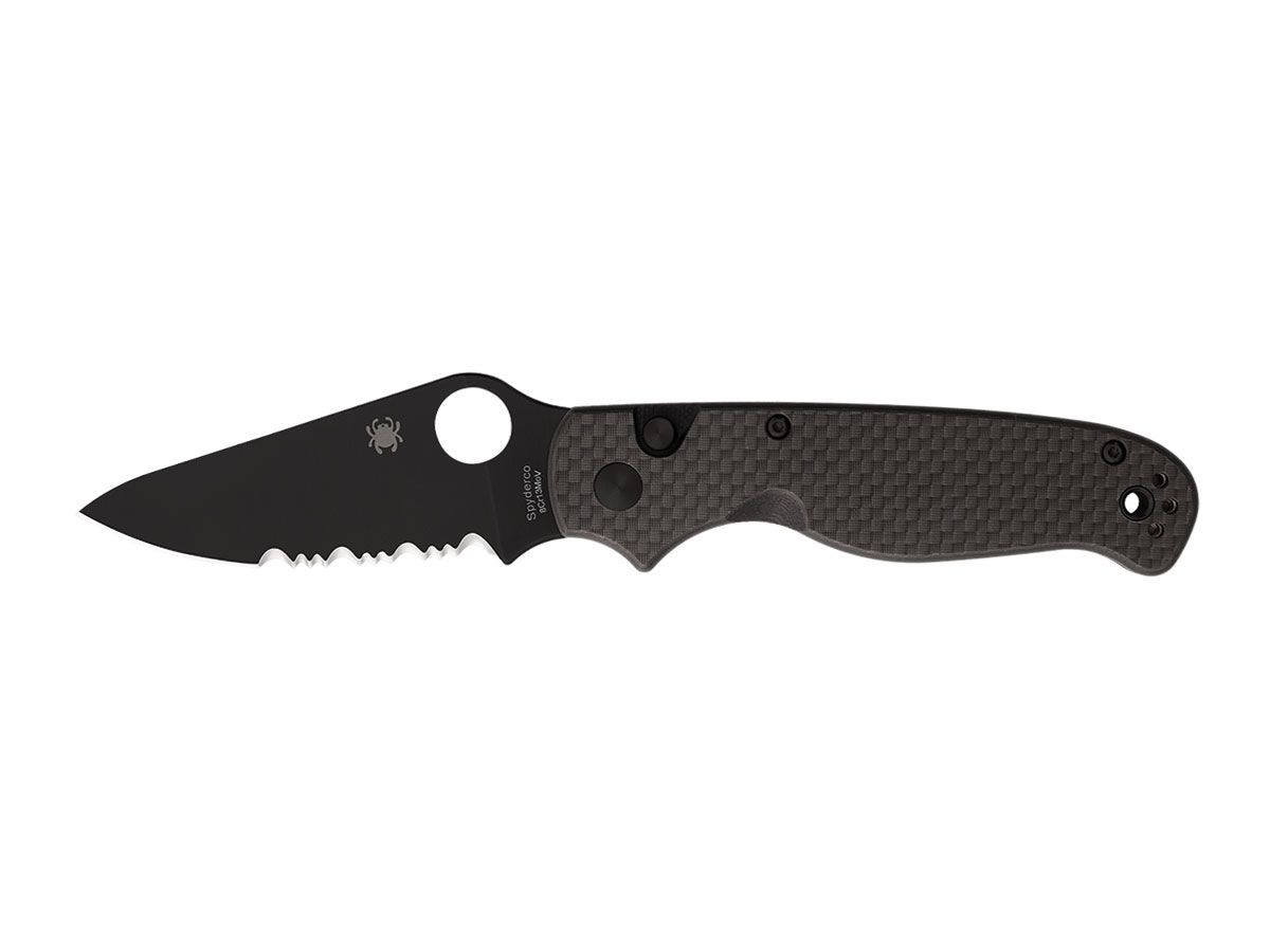 Spyderco ButtonUp C275CFPSBK Nóż składany 8Cr13MoV czarne ostrze 8,3 cm