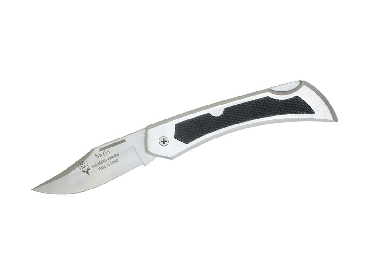 Nóż składany Muela, aluminium / Kraton (guma syntetyczna), dł. całkowita 19 cm
