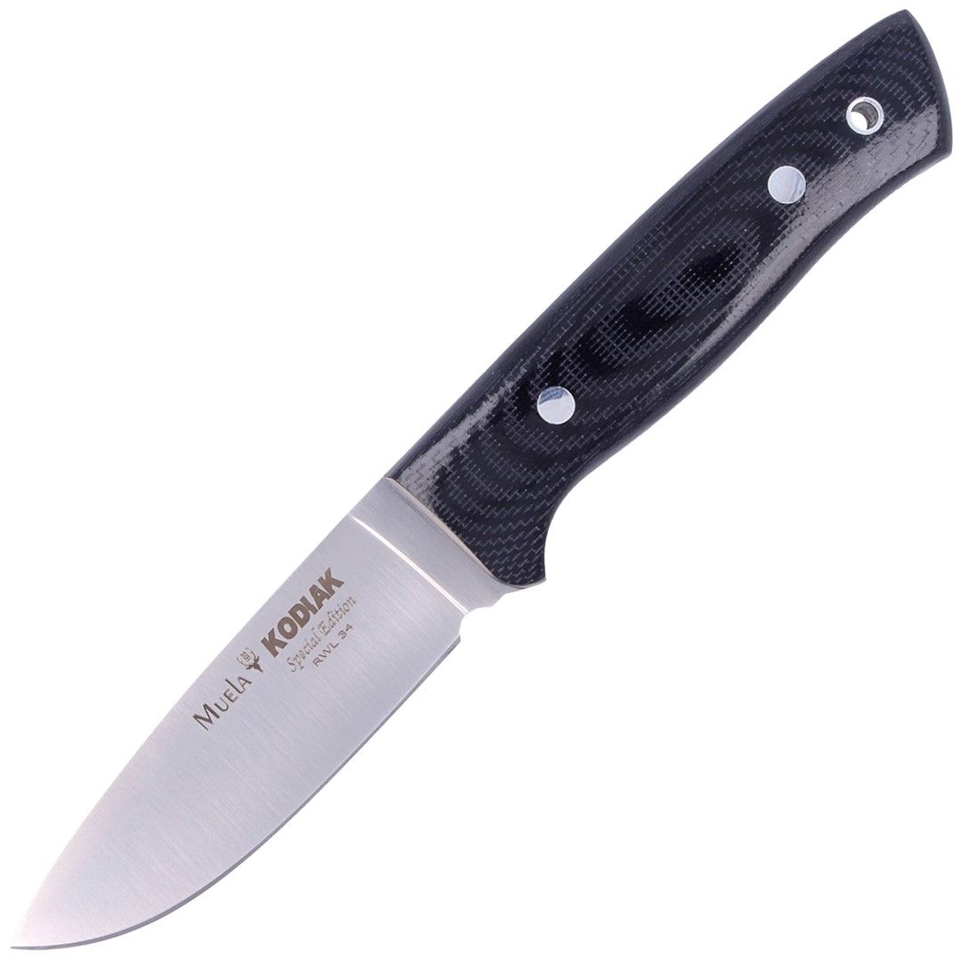 Nóż Muela Kodiak Black Micarta, Satin RWL34 (KODIA