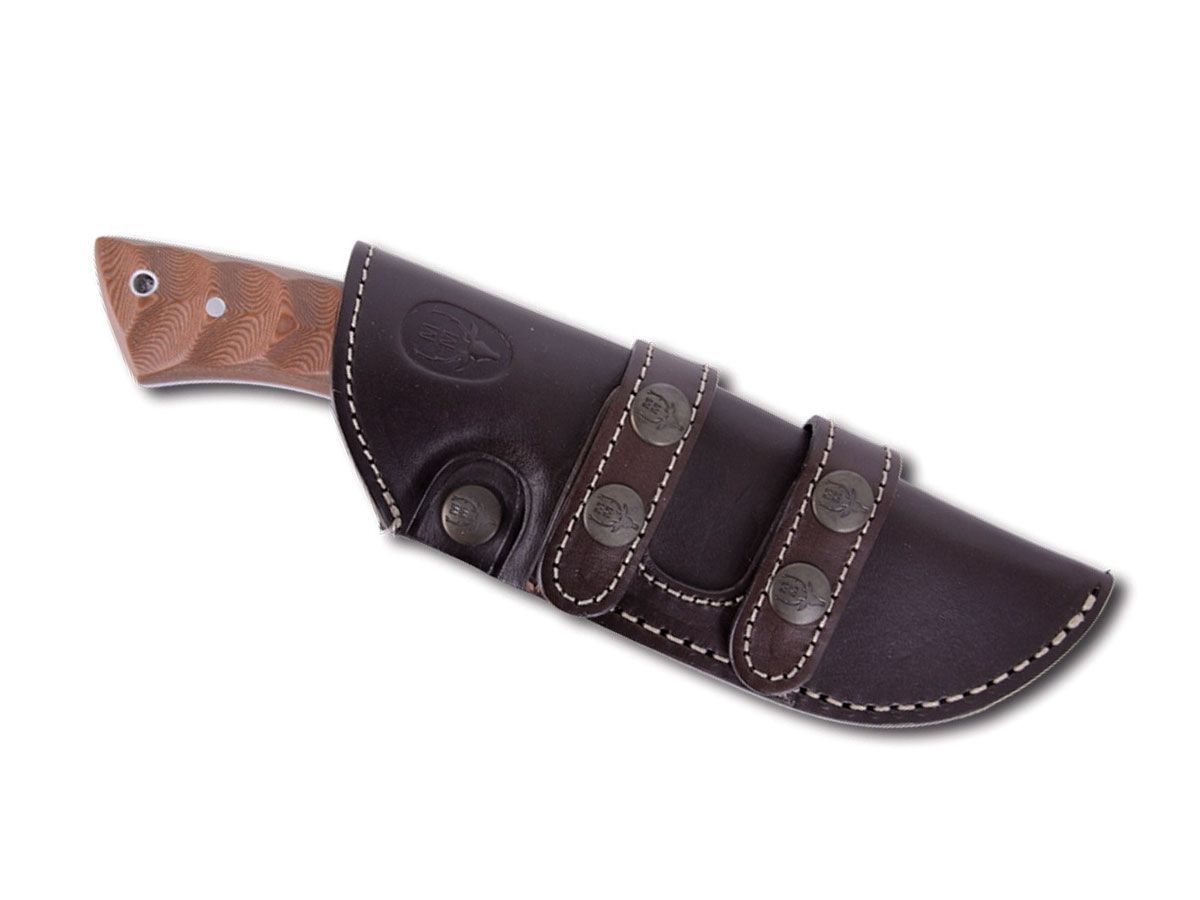 Nóż stały Muela RHINO, Micarta brązowy, dł. ostrza 10 cm