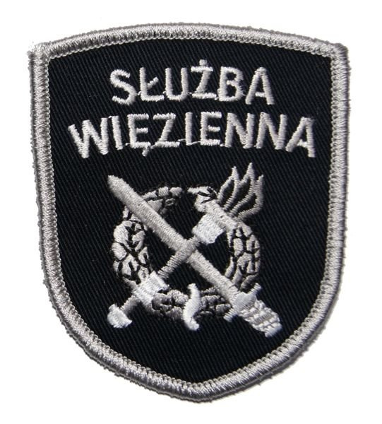 Emblemat naramienny Służby Więziennej SORTMUND