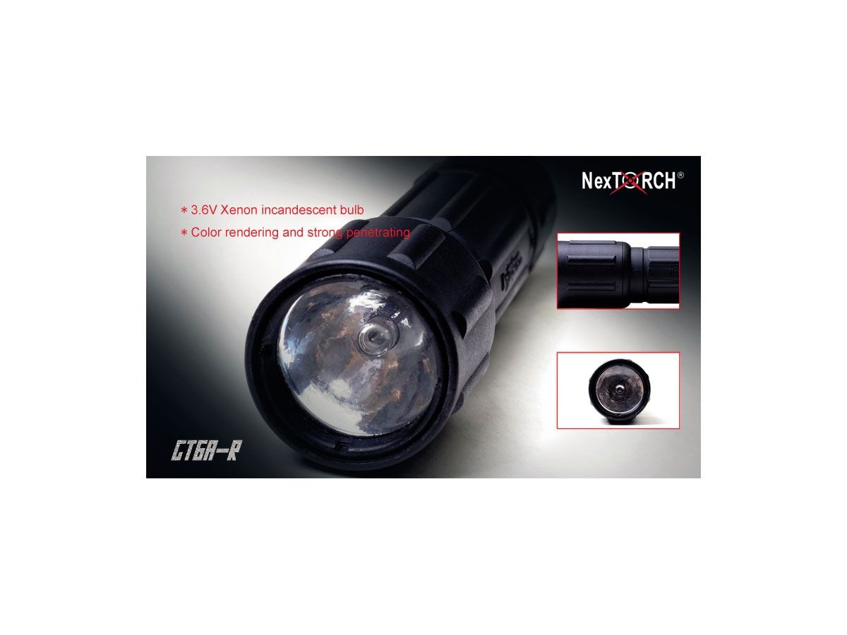 Nextorch GT6A-R akumulatorowa 80 Lumens Xenon Latarka
