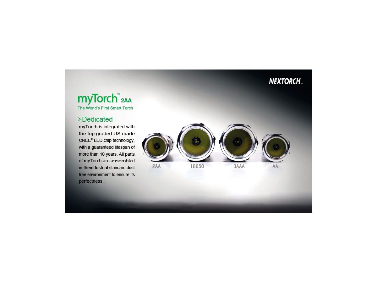 Nextorch myTorch 2AA Latarka LED 140 lm programowalna