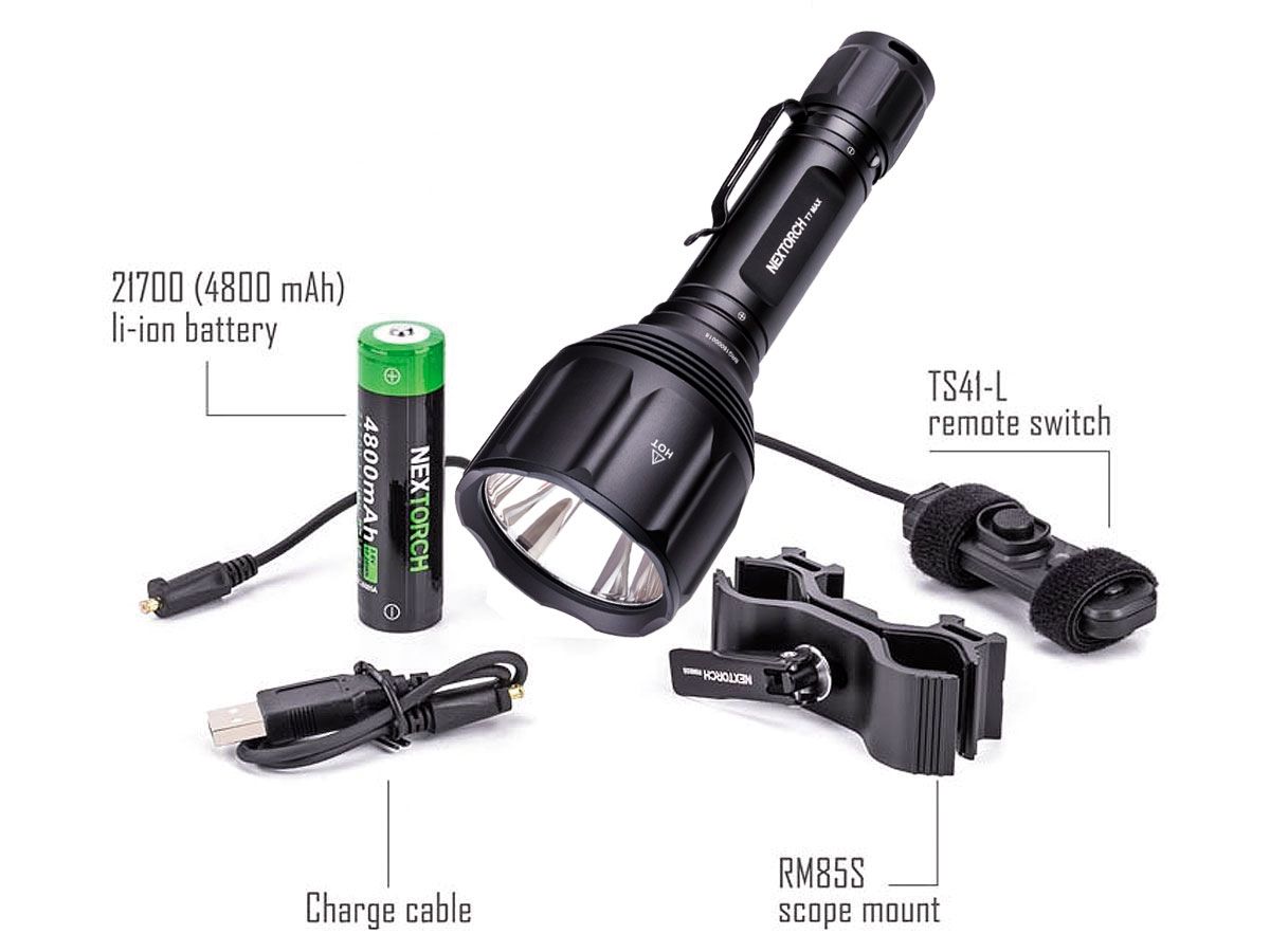 Nextorch HUNTING SET T7 MAX (1100 mt) 1200 Lumens LED