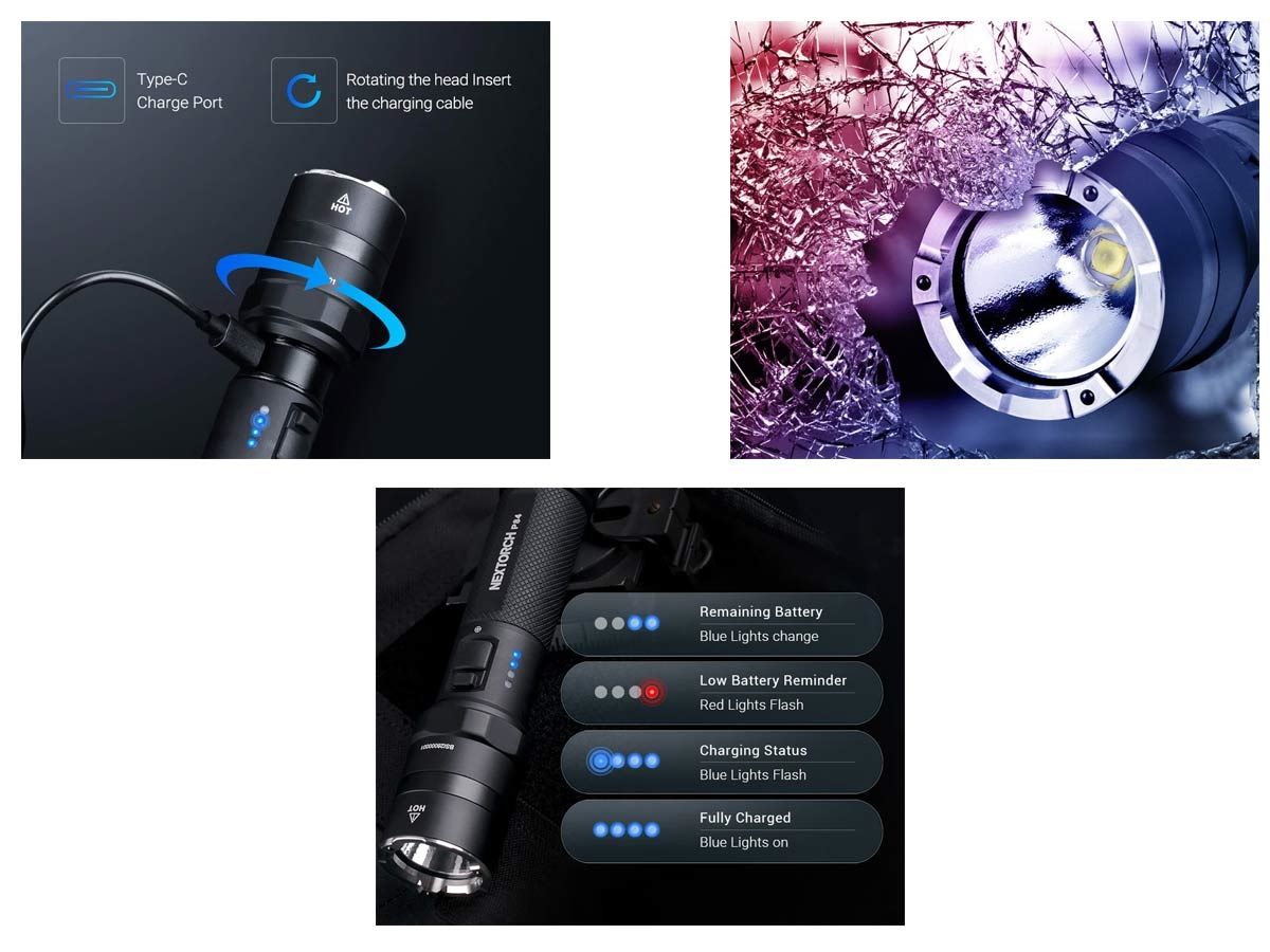 Nextorch P84 akumulatorowa 3000 Lumens LED Latarka