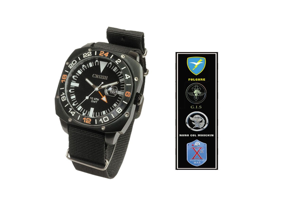 Crush Orologio Gmt "Nono Col Moschin" Zegarek