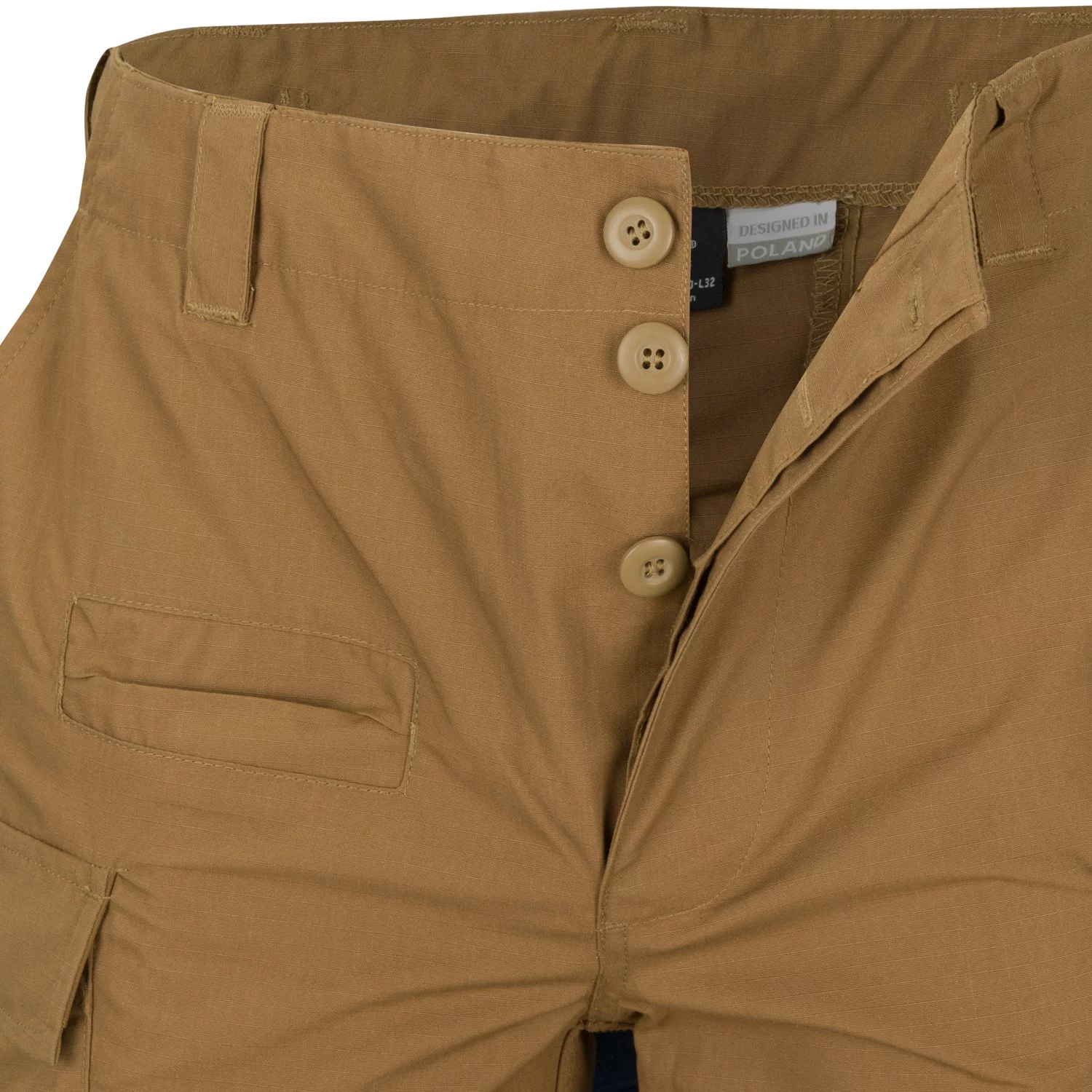 Spodnie bojówki Helikon BDU Mk2 - PolyCotton Ripstop - Coyote (SP-BD2-PR-11-B02) HELIKON-TEX - widok 6