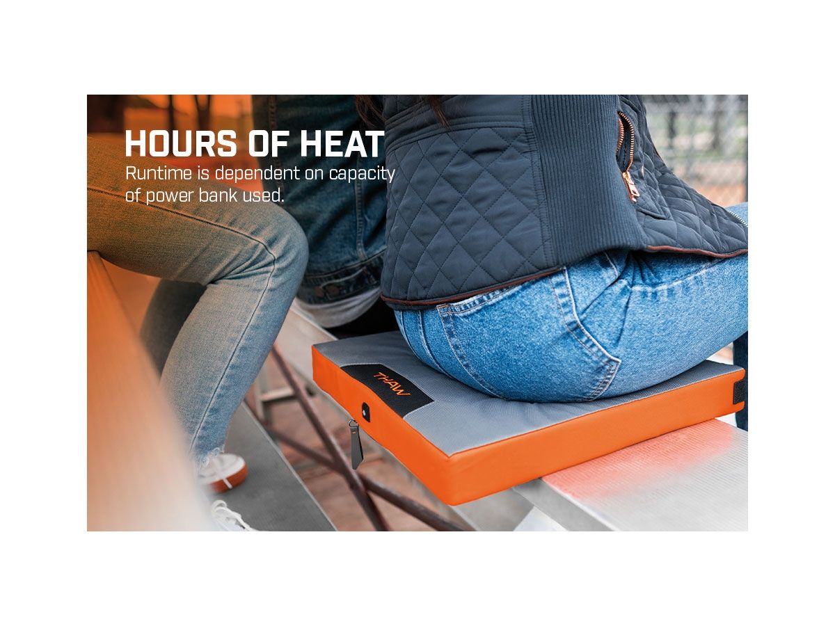 Thaw Heated Seatpad (Battery not included) BOD-1000-G Zasilanie i ładowanie