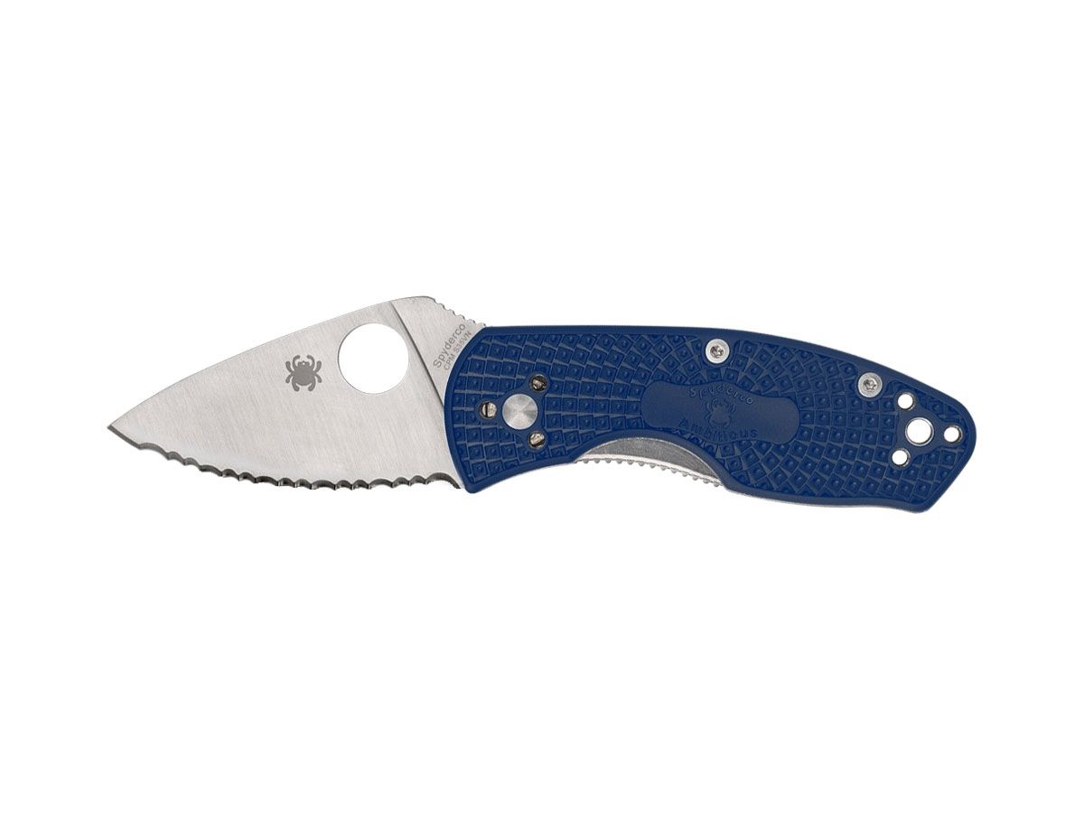 Spyderco Ambitious FRN Blue S35VN Serrated C148SBL Nóż składany 14,9 cm