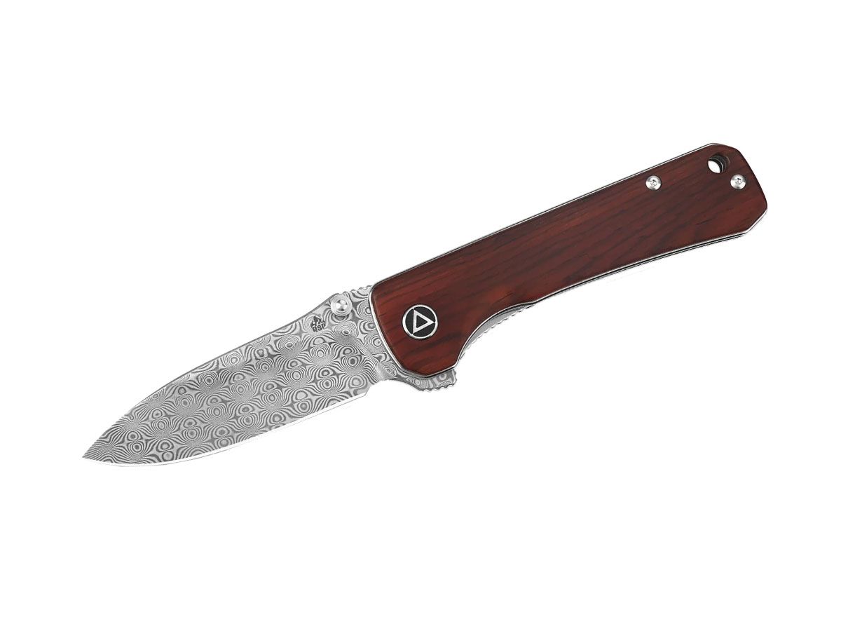 Qsp Hawk Damascus Wood QS131-B2 Cocobolo Nóż składany 18,7 cm QSP KNIFE