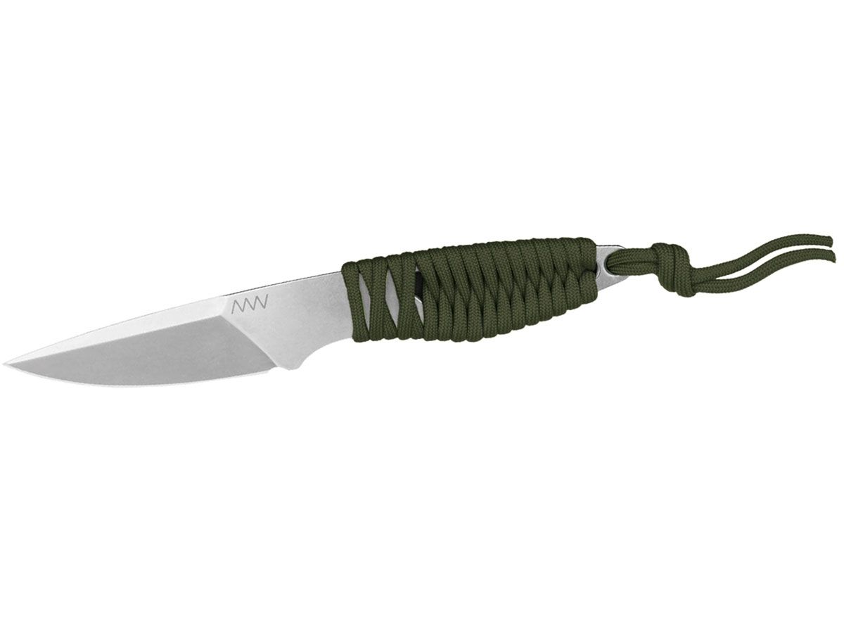 Anv Knives P100 Stonewash Olive Paracord ANVP100-004 Nóż składany 18,5 cm