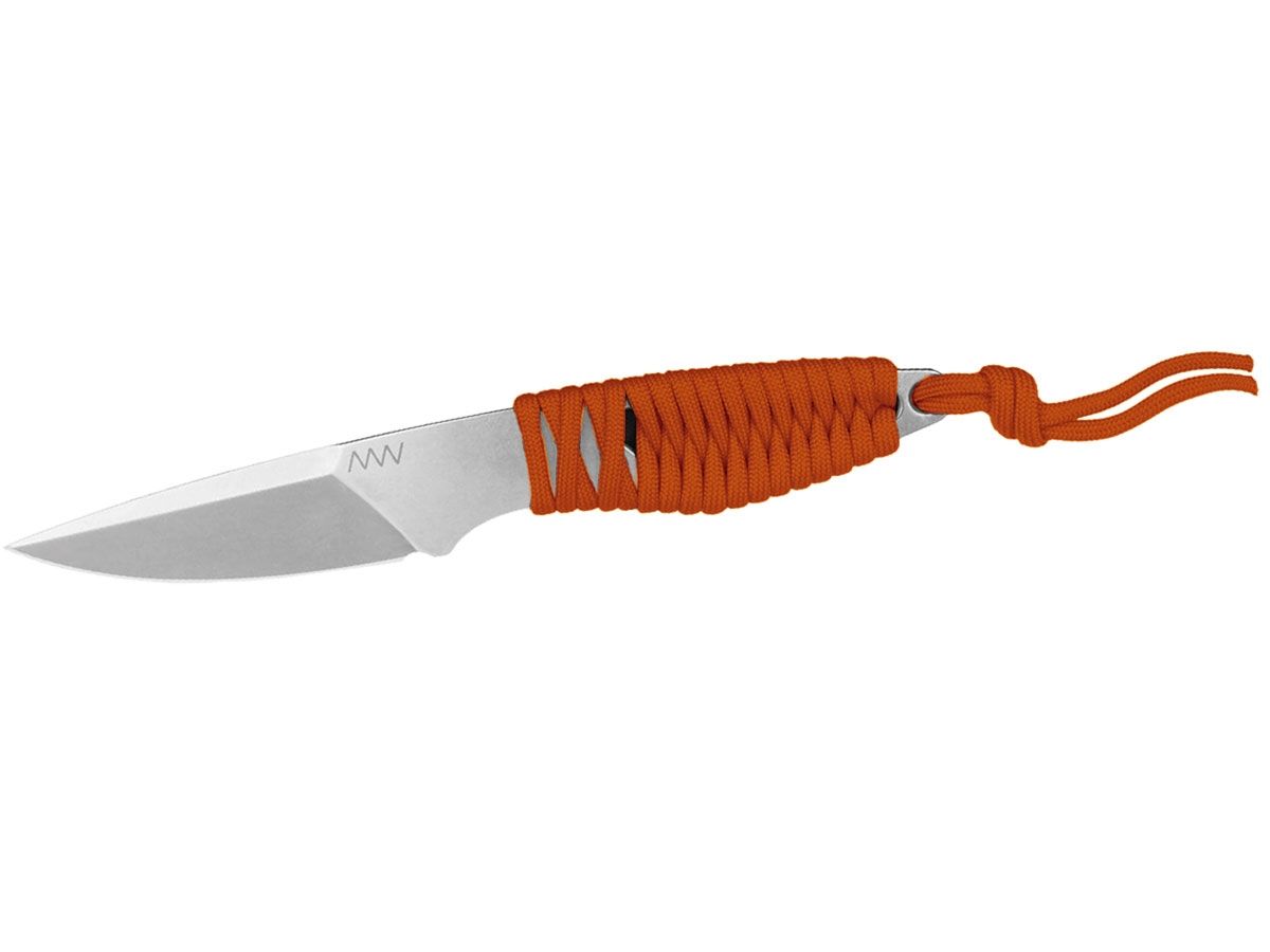 Anv Knives P100 Stonewash Orange Paracord ANVP100-008 Nóż składany 18,5 cm