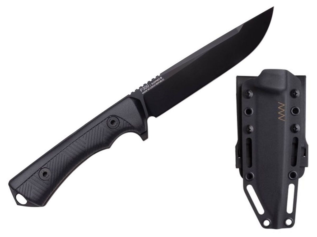 ANV Knives P300 CERAKOTE GRNPU BLACK ANVP300-054
