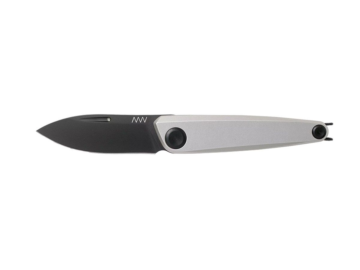 Anv Knives Z050 DLC Black Dural Silver ANVZ050-006 Nóż składany 16,5 cm