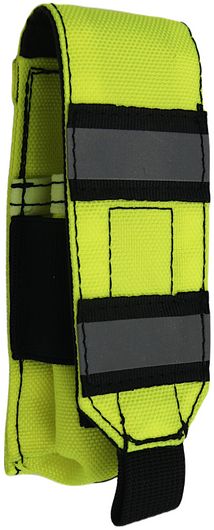 Ładownica pistoletowa z klapą na rzep, Hi-Viz + srebrny odblask BARIBAL