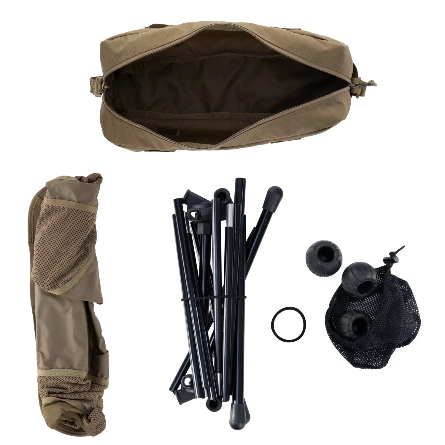 Krzesło turystyczne składane wysokie HELIKON TRAVELER Enlarged Lightweight Chair - Desert Night Camo -  (AC-ELC-CD-0L) HELIKON-TEX - widok 3