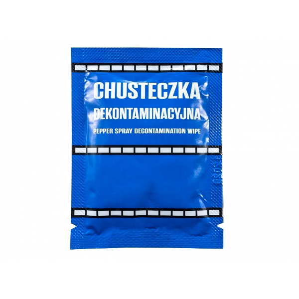 Chusteczka do neutralizacji gazu pieprzowego o wys. stężeniu. Chusteczka dekontaminacyjna